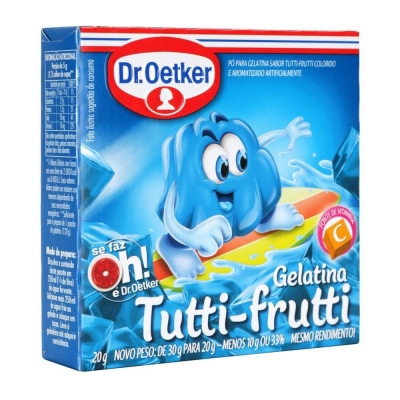 Gelatina Oetker Tutti-Frutti 20g