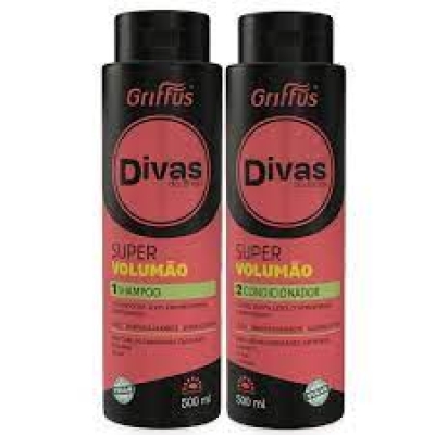 Kit Shampoo/Condicionador Griffus Divas Volumão 500ml