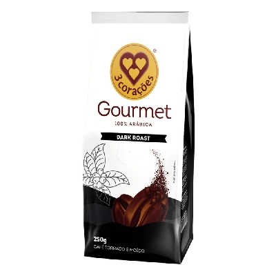 Café 3 Corações Gourmet Dark Roast 250g