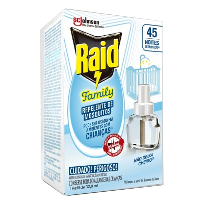 Inseticida Raid Elétrico Líquido Family Refil 32,9ml