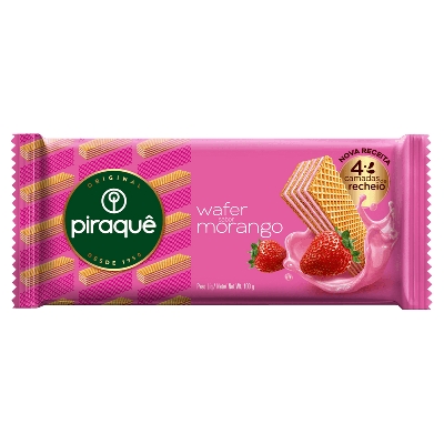 Biscoito Wafer Piraquê Morango 100g