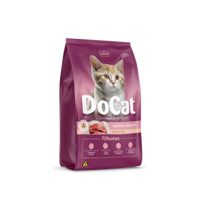 Ração Docat Premium Carne/Leite 1kg