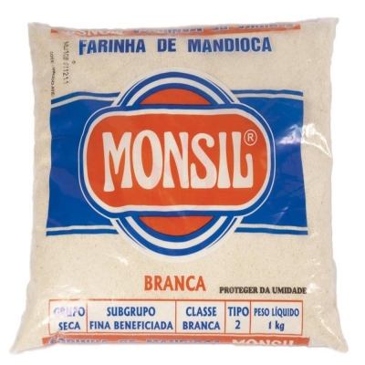 Farinha de Mandioca Monsil Branca 1kg