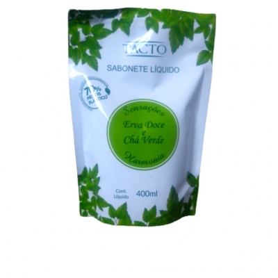 Sabonete Líquido Tacto Erva Doce Sachê 400ml