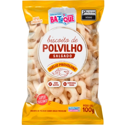 Biscoito de Polvilho Batuque Queijo Provolone S/Lactose 100g