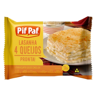 Lasanha Pif Paf 4 Queijos 600g