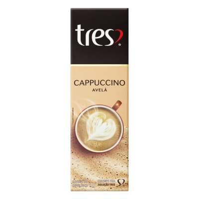 Cápsula Tres Cappuccino Avelã 110g