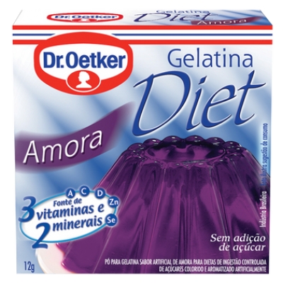 Gelatina Diet Oetker Amora 12g