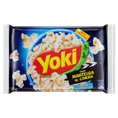 Pipoca P/Microondas Yoki Manteiga Cinema 100g