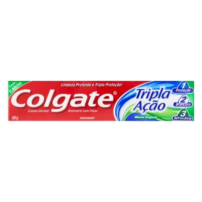 Creme Dental Colgate Tripla Ação Menta Original 180g