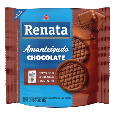 Biscoito Renata Amanteigado Chocolate 330g