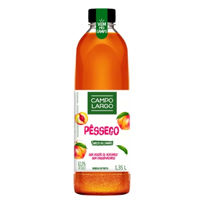 Suco Campo Largo Pêssego e Maçã Integral 1,35l