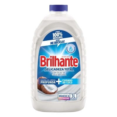 Detergente Líquido Brilhante Delicadeza Total 3l