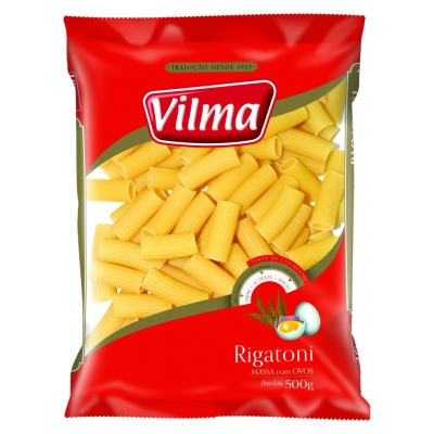 Macarrão Vilma C/Ovos Rigatoni 500g