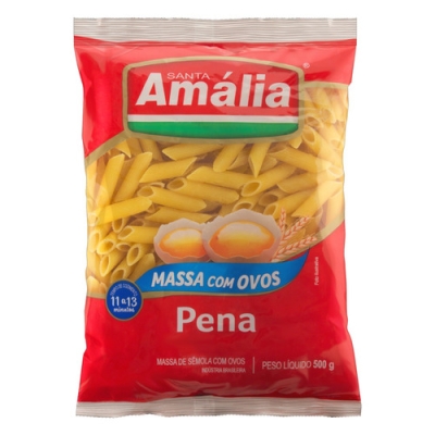 Macarrão Santa Amália C/Ovos Pena 500g