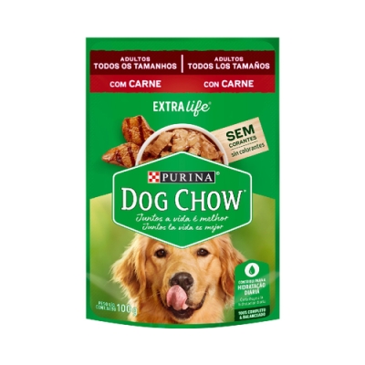 Ração Dog Chow Carne 100g