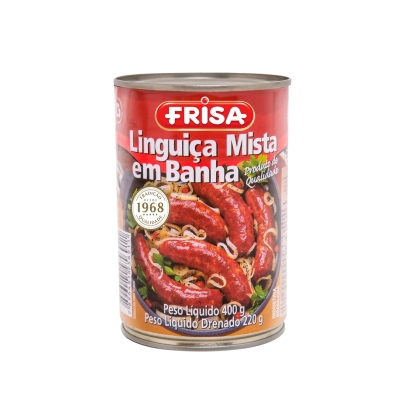 Linguiça Frisa Mista Banha 400g