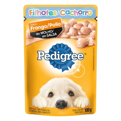 Ração Pedigree Jr.Frango Ao Molho 100g