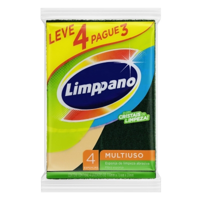 Esponja Multiuso Limppano Leve 4 Pague 3