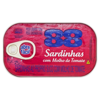 Sardinha 88 Molho de Tomate 84g