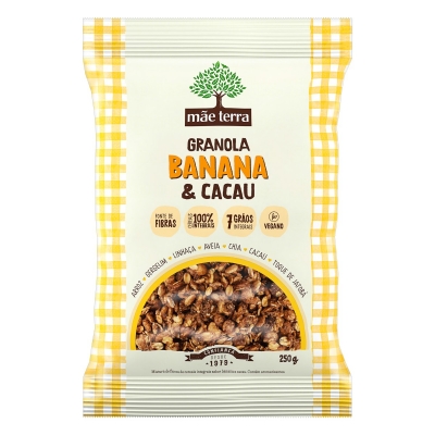 Granola Mãe Terra Banana e Cacau 250g