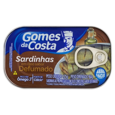 Sardinha Gomes da Costa Óleo Defumado 125g