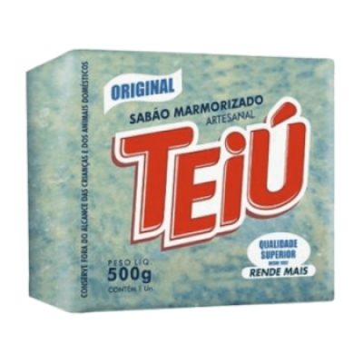 Sabão Marmorizado Teiú Azul 450g