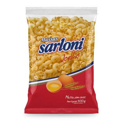 Macarrão Sarloni C/Ovos Joelho 500g