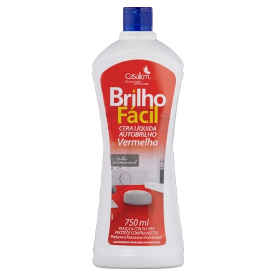 Cera Brilho Fácil Vermelha 750ml