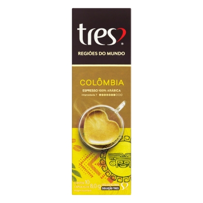 Cápsula Tres Espresso Colômbia 80g