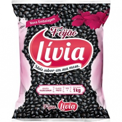 Feijão Preto Lívia Tipo 1 1kg