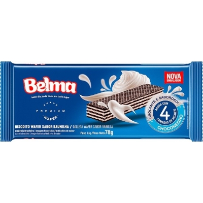 Wafer Belma Choconegro 78g