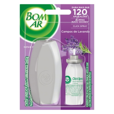 Desodorizador de Ar Bom Ar Lavanda Aparelho 12ml