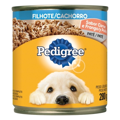 Ração Pedigree Junior Carne Lata 280g