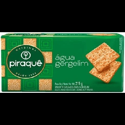 Biscoito Piraquê Água e Gergelim 215g