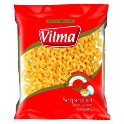 Macarrão Vilma C/Ovos Serpentinni 500g