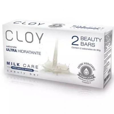 Sabonete Cloy Milk Care 80g C/2