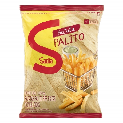 Batata Palito Pré Frita Congelada Sadia 1,05kg