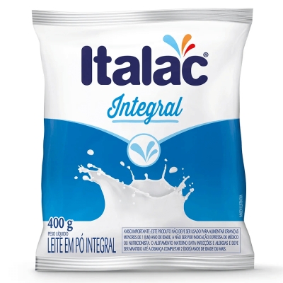 Leite em Pó Italac Integral Sachê 400g