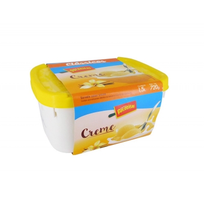 Sorvete Paletitas Creme 1,5l