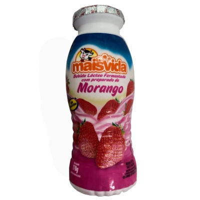 Bebida Láctea Mais Vida Morango 170g