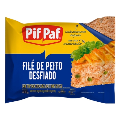 Filé de Peito de Frango Desfiado Pif Paf 400g