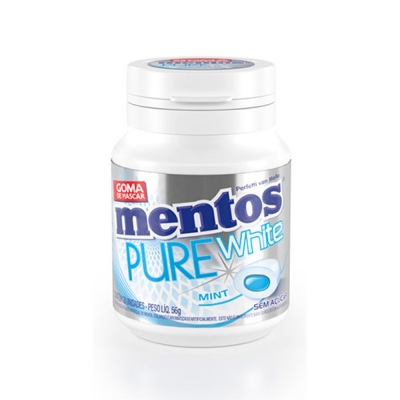 Mentos Pure White Menta 56g