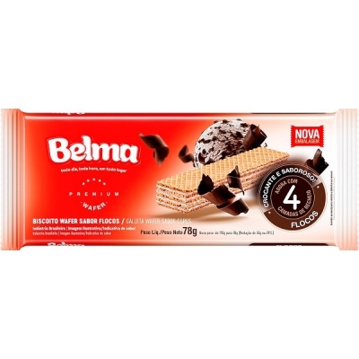 Wafer Belma Flocos 78g