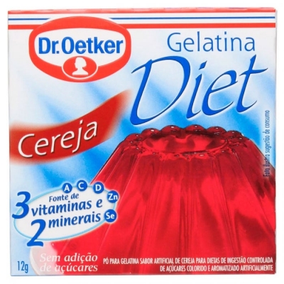 Gelatina Diet Oetker Cereja 12g