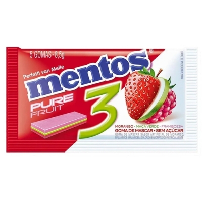 Chicle Mentos Pure Fruit 8,5g