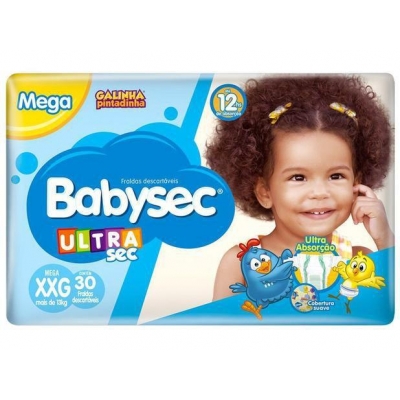 Fraldas Descartáveis Babysec Ultra Mega XXG C/28