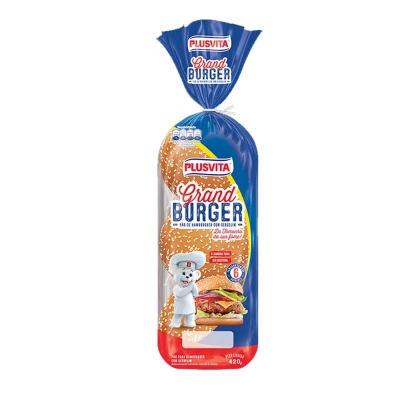 Pão Plus Vita Hamburguer Gergelim 420g