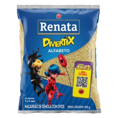 Macarrão Renata C/Ovos Alfabeto 500g